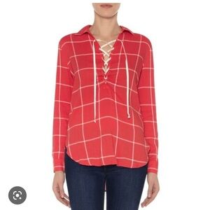 Joe’s Jeans ❤️ natali lace up top